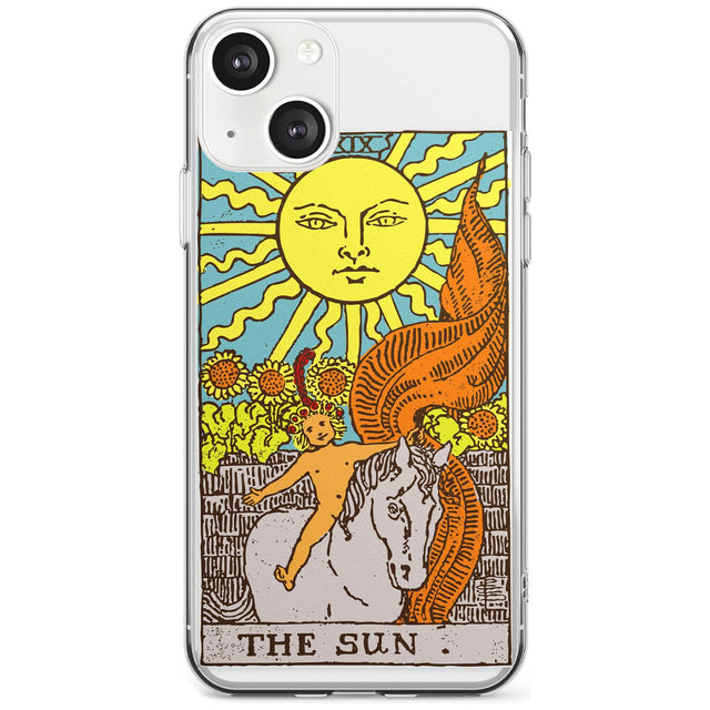 Personalised The Sun Tarot Card - Colour Custom Phone Case iPhone 13 / Clear Case,iPhone 13 Mini / Clear Case,iPhone 14 / Clear Case,iPhone 14 Plus / Clear Case Blanc Space