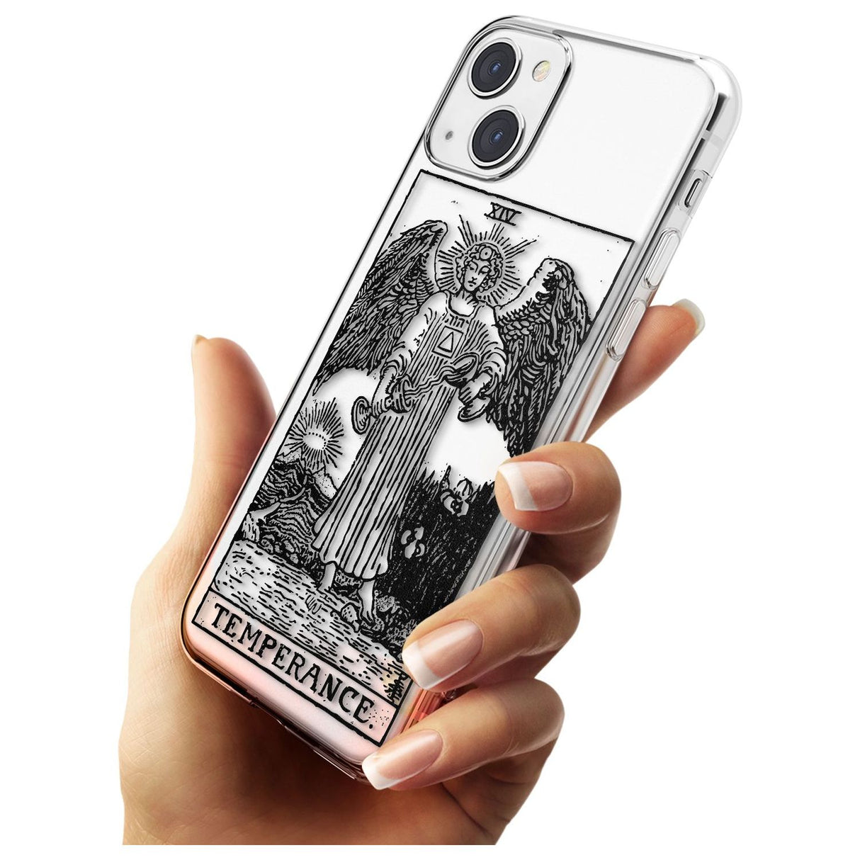 Personalised Temperance Tarot Card - Transparent Custom Phone Case iPhone 15 Pro Max / Black Impact Case,iPhone 15 Plus / Black Impact Case,iPhone 15 Pro / Black Impact Case,iPhone 15 / Black Impact Case,iPhone 15 Pro Max / Impact Case,iPhone 15 Plus / Impact Case,iPhone 15 Pro / Impact Case,iPhone 15 / Impact Case,iPhone 15 Pro Max / Magsafe Black Impact Case,iPhone 15 Plus / Magsafe Black Impact Case,iPhone 15 Pro / Magsafe Black Impact Case,iPhone 15 / Magsafe Black Impact Case,iPhone 14 Pro Max / Black 