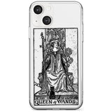 Personalised Queen of Wands Tarot Card - Transparent Custom Phone Case iPhone 13 / Clear Case,iPhone 13 Mini / Clear Case,iPhone 14 / Clear Case,iPhone 14 Plus / Clear Case Blanc Space