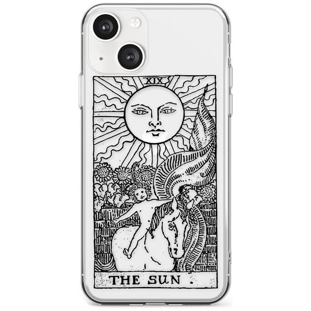 Personalised The Sun Tarot Card - Transparent Custom Phone Case iPhone 13 / Clear Case,iPhone 13 Mini / Clear Case,iPhone 14 / Clear Case,iPhone 14 Plus / Clear Case Blanc Space
