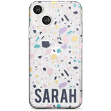 Personalised Terrazzo - Pink, Purple, Blue Custom Phone Case iPhone 13 / Clear Case,iPhone 13 Mini / Clear Case,iPhone 14 / Clear Case,iPhone 14 Plus / Clear Case Blanc Space