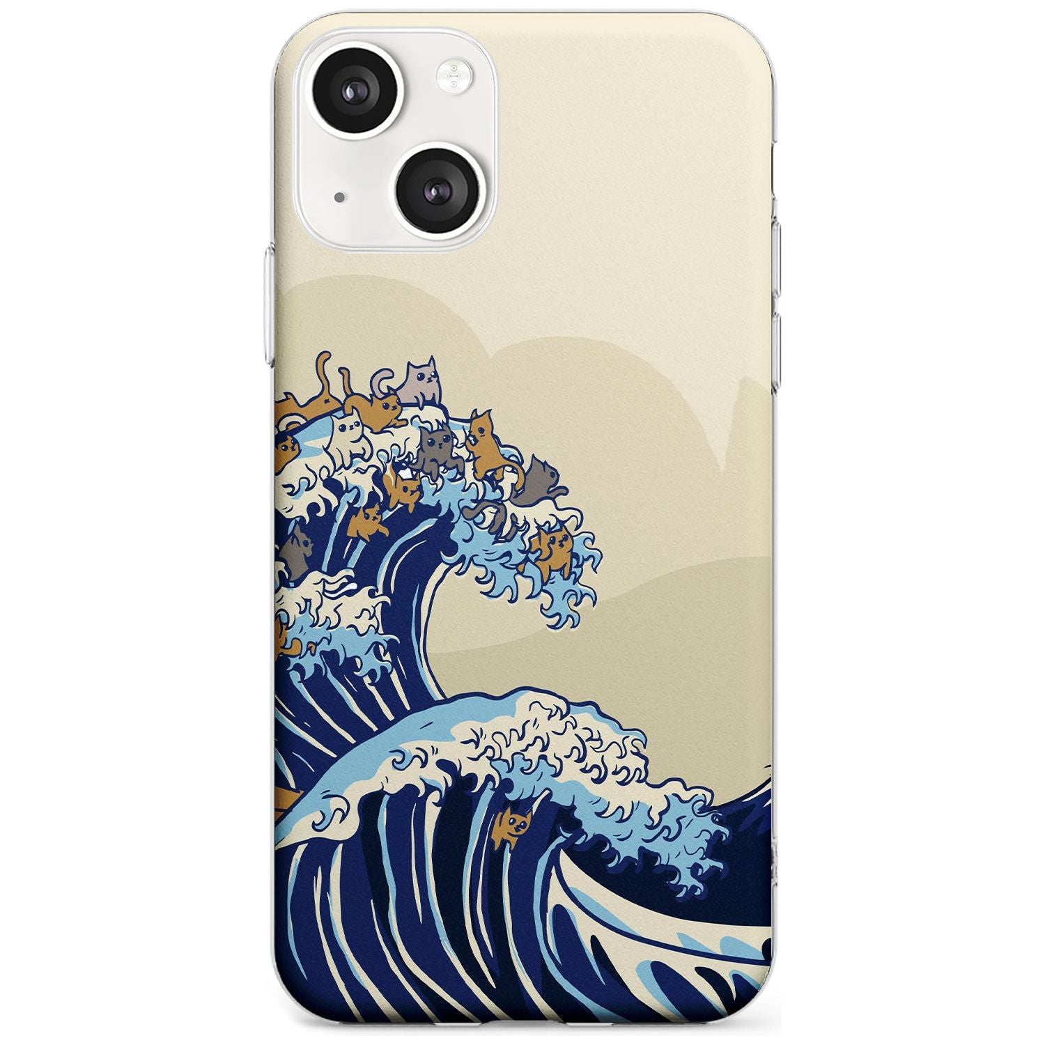 The Great Cat Wave Slim Phone Case for iPhone 13 & 13 Mini