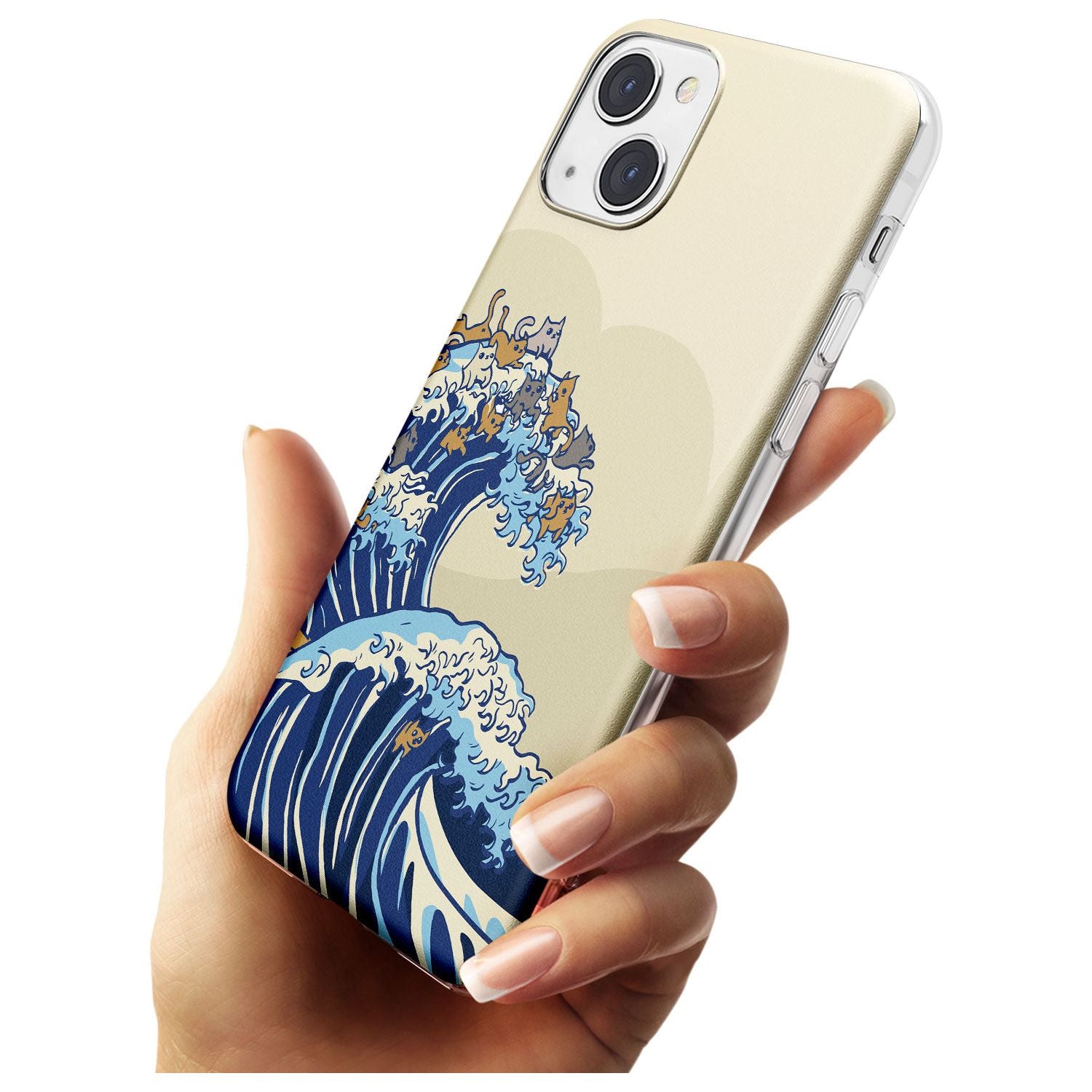 The Great Cat Wave Slim Phone Case for iPhone 13 & 13 Mini