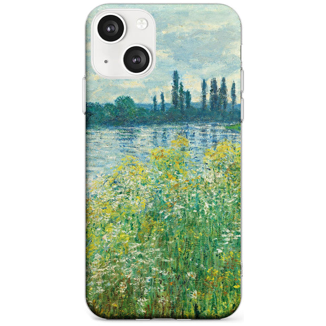 Banks of the Seine by Claude Monet Phone Case iPhone 13 / Clear Case,iPhone 13 Mini / Clear Case,iPhone 14 / Clear Case,iPhone 14 Plus / Clear Case Blanc Space