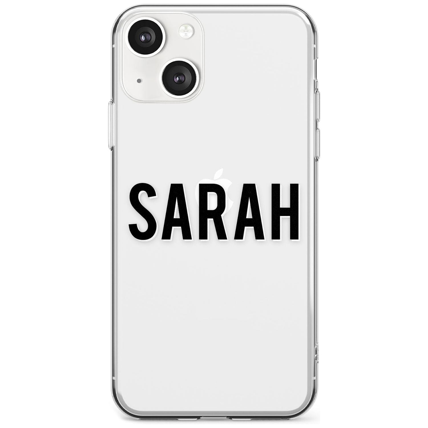 Personalised Clear Text  1A Custom Phone Case iPhone 13 / Clear Case,iPhone 13 Mini / Clear Case,iPhone 14 / Clear Case,iPhone 14 Plus / Clear Case Blanc Space