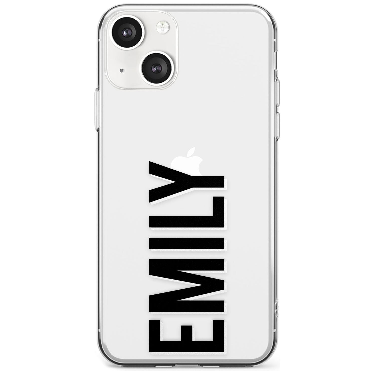 Personalised Clear Text  3A Custom Phone Case iPhone 13 / Clear Case,iPhone 13 Mini / Clear Case,iPhone 14 / Clear Case,iPhone 14 Plus / Clear Case Blanc Space