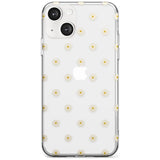 Daisy Pattern Transparent Cute Floral Phone Case iPhone 13 / Clear Case,iPhone 13 Mini / Clear Case,iPhone 14 / Clear Case,iPhone 14 Plus / Clear Case Blanc Space