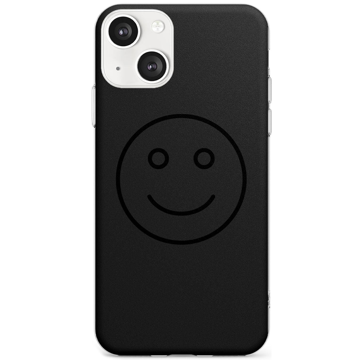 Dark Smiley Face Phone Case iPhone 13 / Clear Case,iPhone 13 Mini / Clear Case,iPhone 14 / Clear Case,iPhone 14 Plus / Clear Case Blanc Space