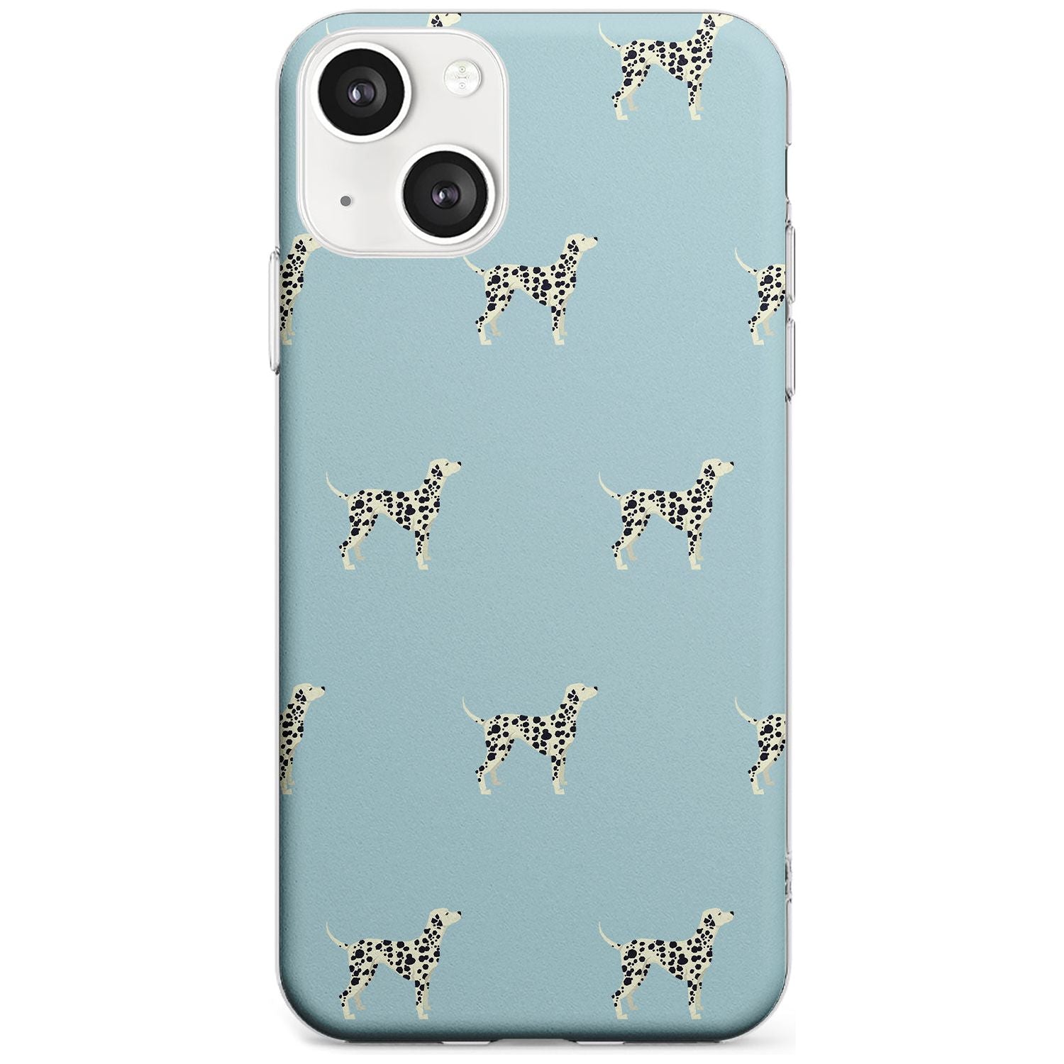 Dalmation Dog Pattern Phone Case iPhone 13 / Clear Case,iPhone 13 Mini / Clear Case,iPhone 14 / Clear Case,iPhone 14 Plus / Clear Case Blanc Space