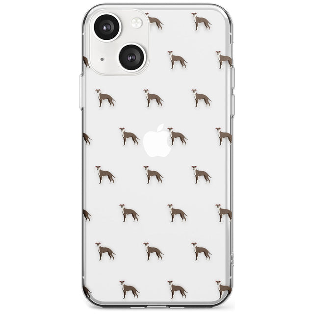 Whippet/Italian Greyhound Dog Pattern Clear
