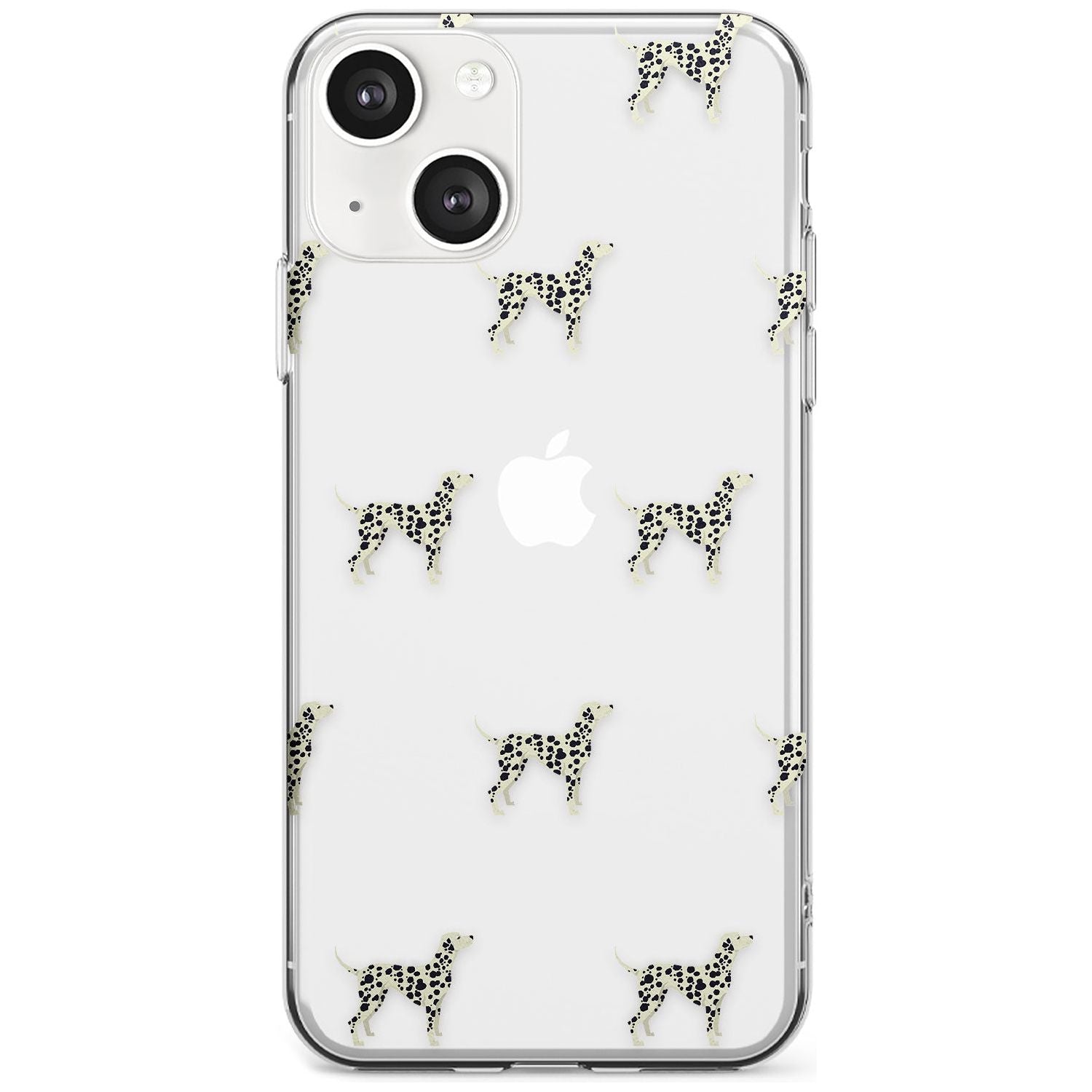 Dalmation Dog Pattern Clear Phone Case iPhone 13 / Clear Case,iPhone 13 Mini / Clear Case,iPhone 14 / Clear Case,iPhone 14 Plus / Clear Case Blanc Space