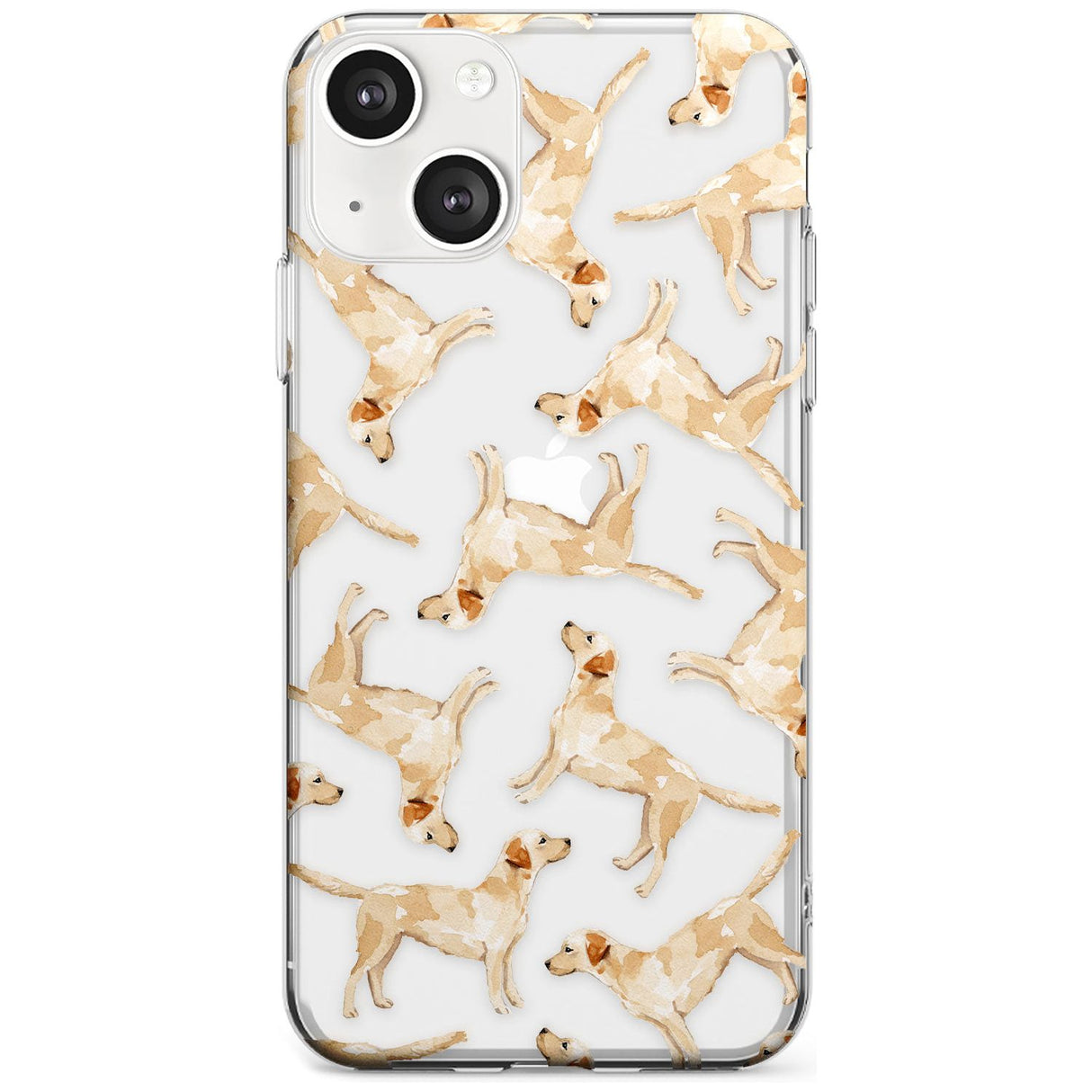 Yellow Labrador Watercolour Dog Pattern