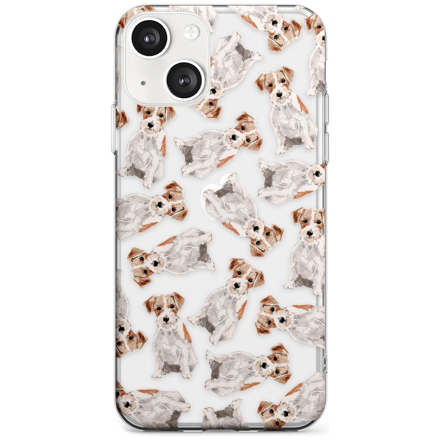 Wirehaired Jack Russell Watercolour Dog Pattern
