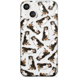 Bernese Mountain Dog Watercolour Dog Pattern Phone Case iPhone 13 / Clear Case,iPhone 13 Mini / Clear Case,iPhone 14 / Clear Case,iPhone 14 Plus / Clear Case Blanc Space