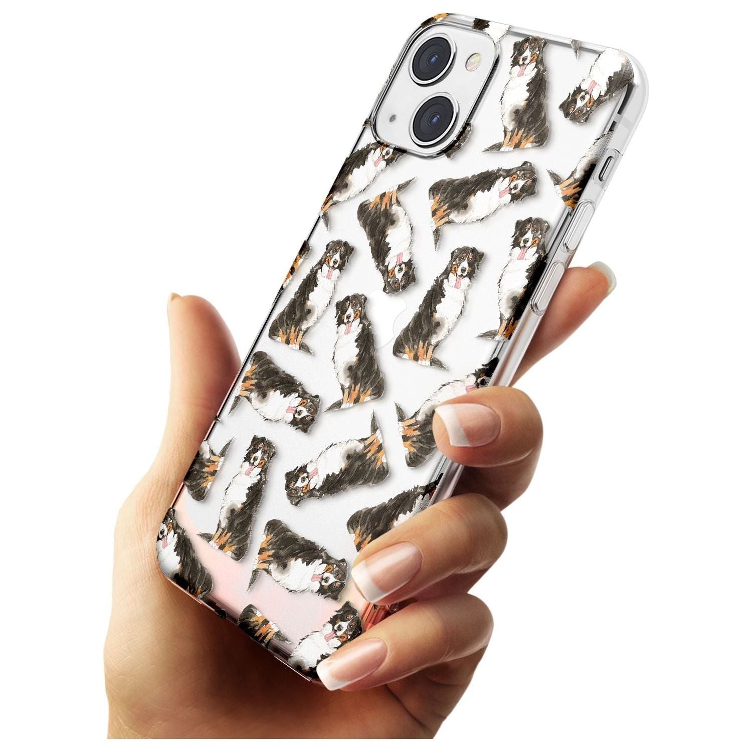 Bernese Mountain Dog Watercolour Dog Pattern