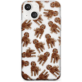 Labradoodle (Brown) Watercolour Dog Pattern Phone Case iPhone 13 / Clear Case,iPhone 13 Mini / Clear Case,iPhone 14 / Clear Case,iPhone 14 Plus / Clear Case Blanc Space