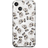 Miniature Schnauzer Watercolour Dog Pattern Phone Case iPhone 13 / Clear Case,iPhone 13 Mini / Clear Case,iPhone 14 / Clear Case,iPhone 14 Plus / Clear Case Blanc Space