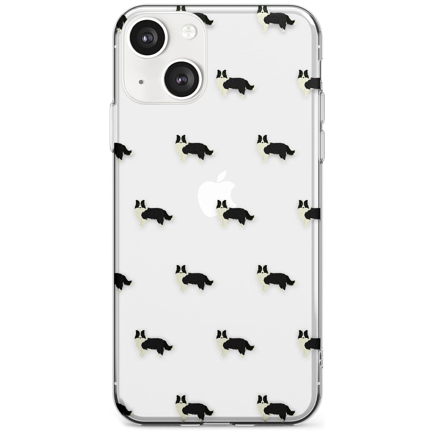 Border Collie Dog Pattern Clear