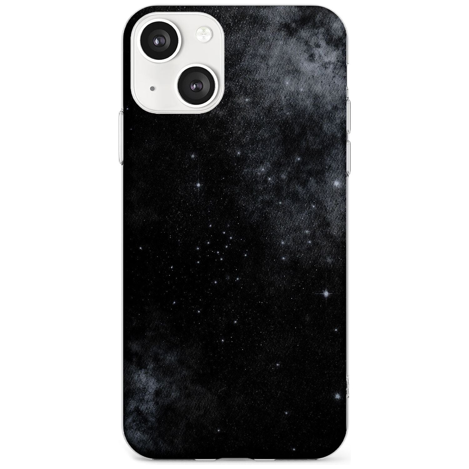 Night Sky Galaxies: Shimmering Stars Phone Case iPhone 13 Mini / Clear Case,iPhone 13 / Clear Case,iPhone 14 Plus / Clear Case,iPhone 14 / Clear Case Blanc Space