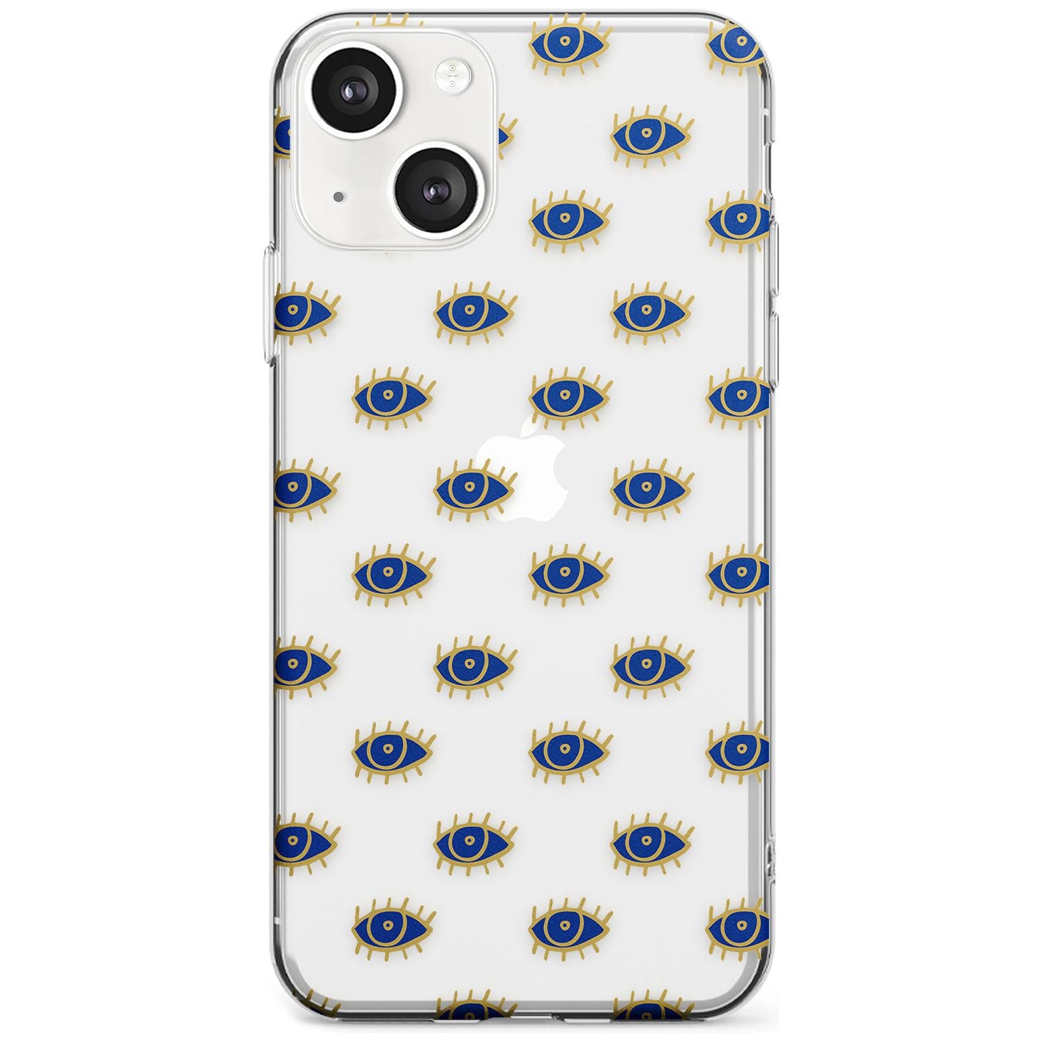 Gold Eyes (Clear) Psychedelic Eyes Pattern Phone Case iPhone 13 / Clear Case,iPhone 13 Mini / Clear Case,iPhone 14 / Clear Case,iPhone 14 Plus / Clear Case Blanc Space