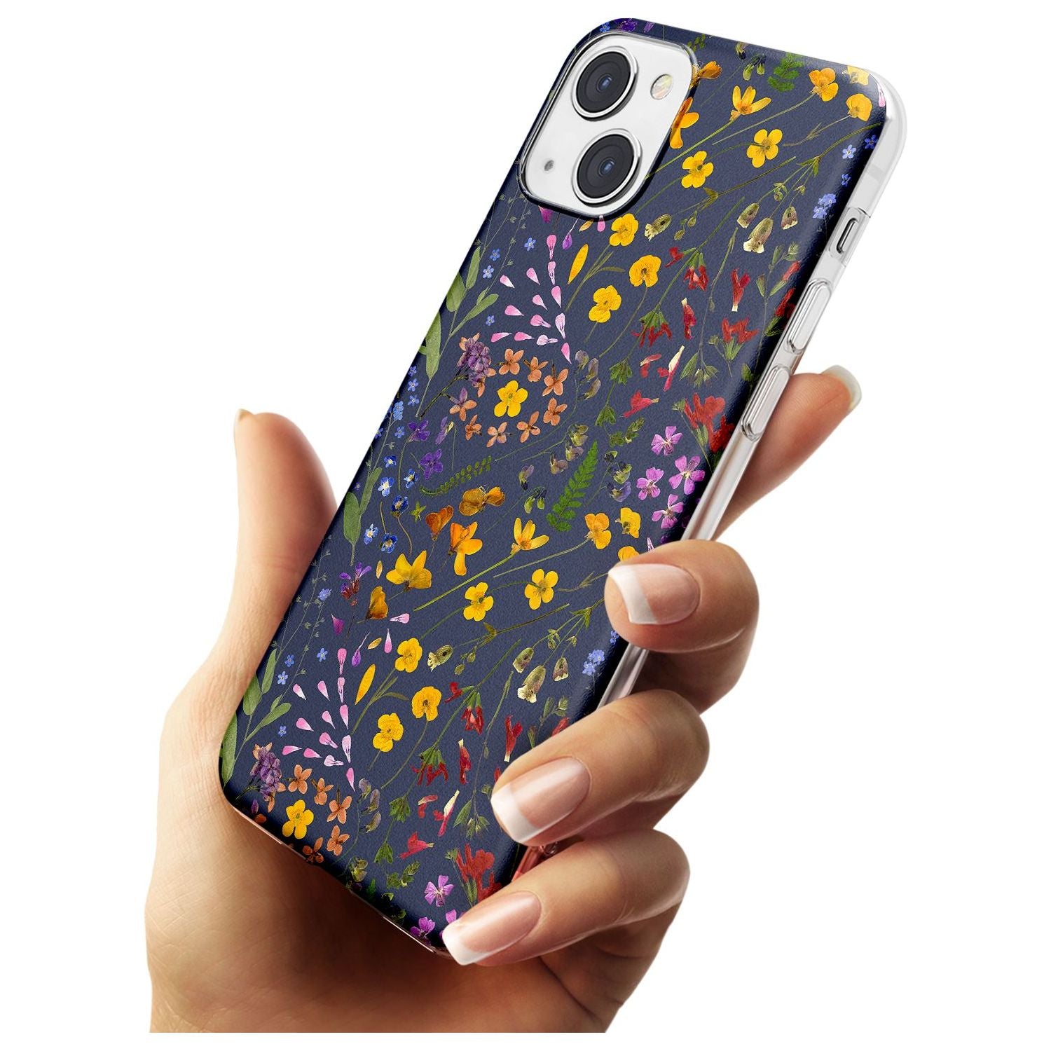 Wildflower Leaves Cluster Navy