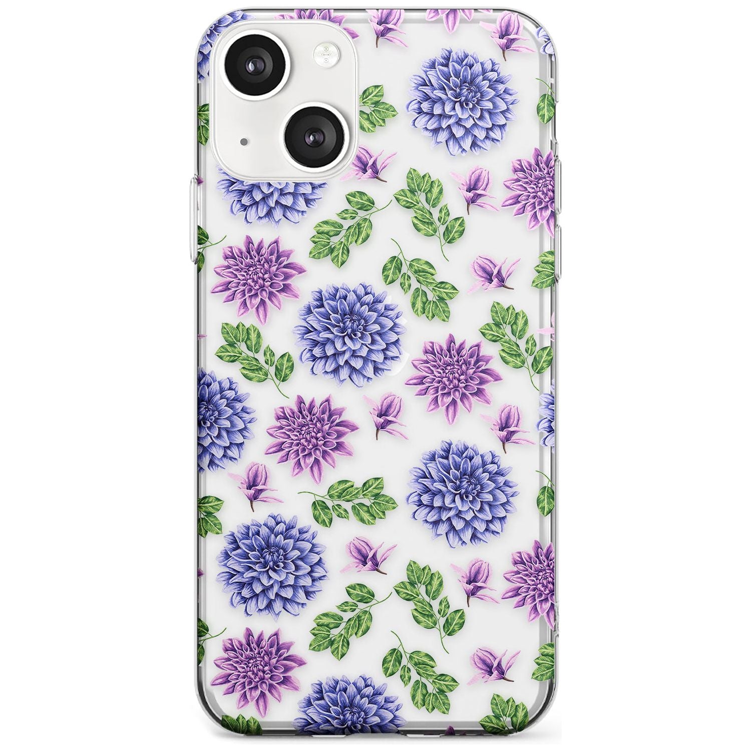 Purple Dahlias Floral