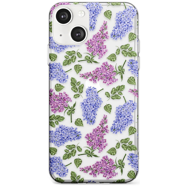 Purple Blossoms Transparent Floral