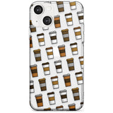 Coffee Cup Pattern Slim Phone Case for iPhone 13 & 13 Mini