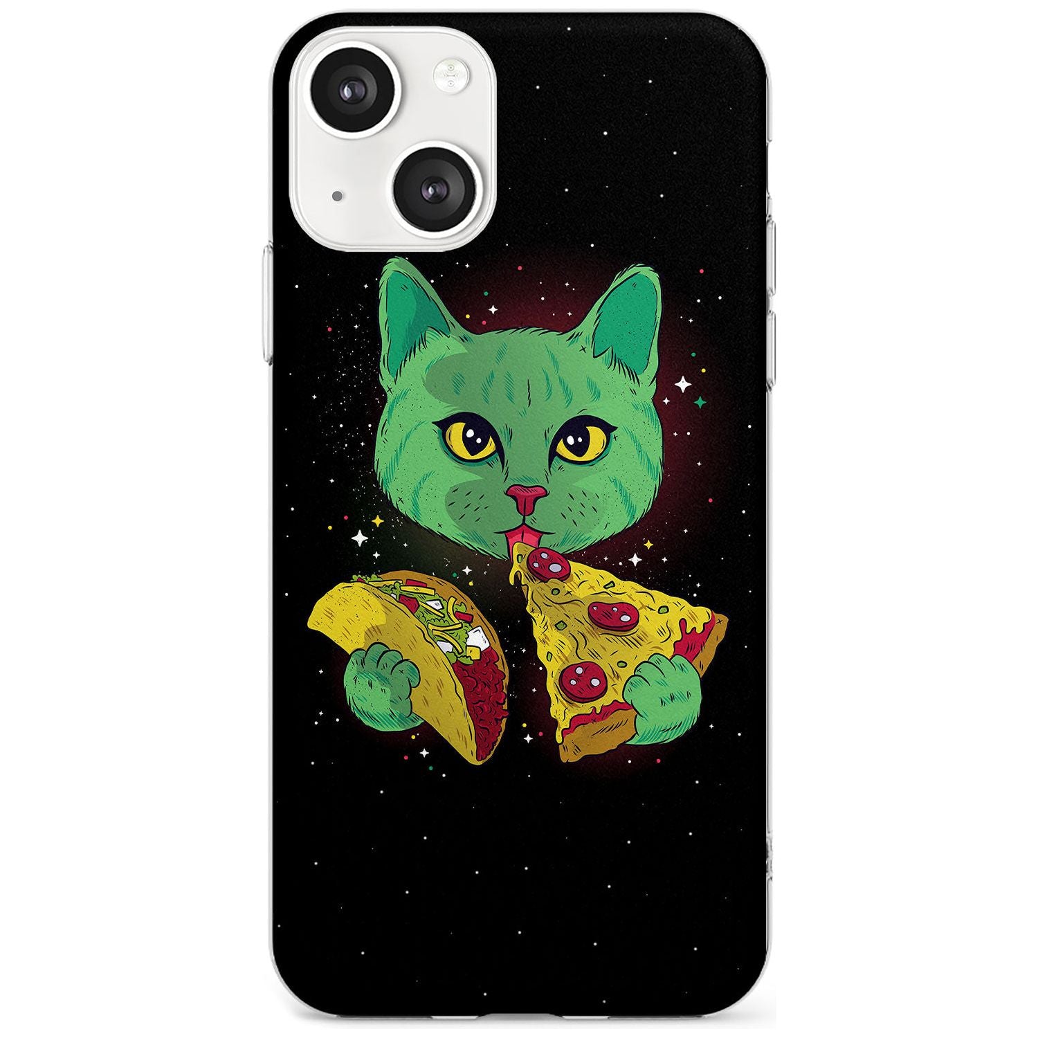 Pizza Purr Slim Phone Case for iPhone 13 & 13 Mini