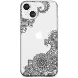 Black Henna Botanicals Slim Phone Case for iPhone 13 & 13 Mini