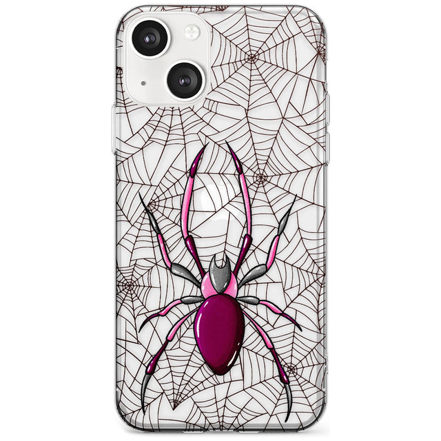 Arachnophobia Phone Case iPhone 13 / Clear Case,iPhone 13 Mini / Clear Case,iPhone 14 / Clear Case,iPhone 14 Plus / Clear Case Blanc Space