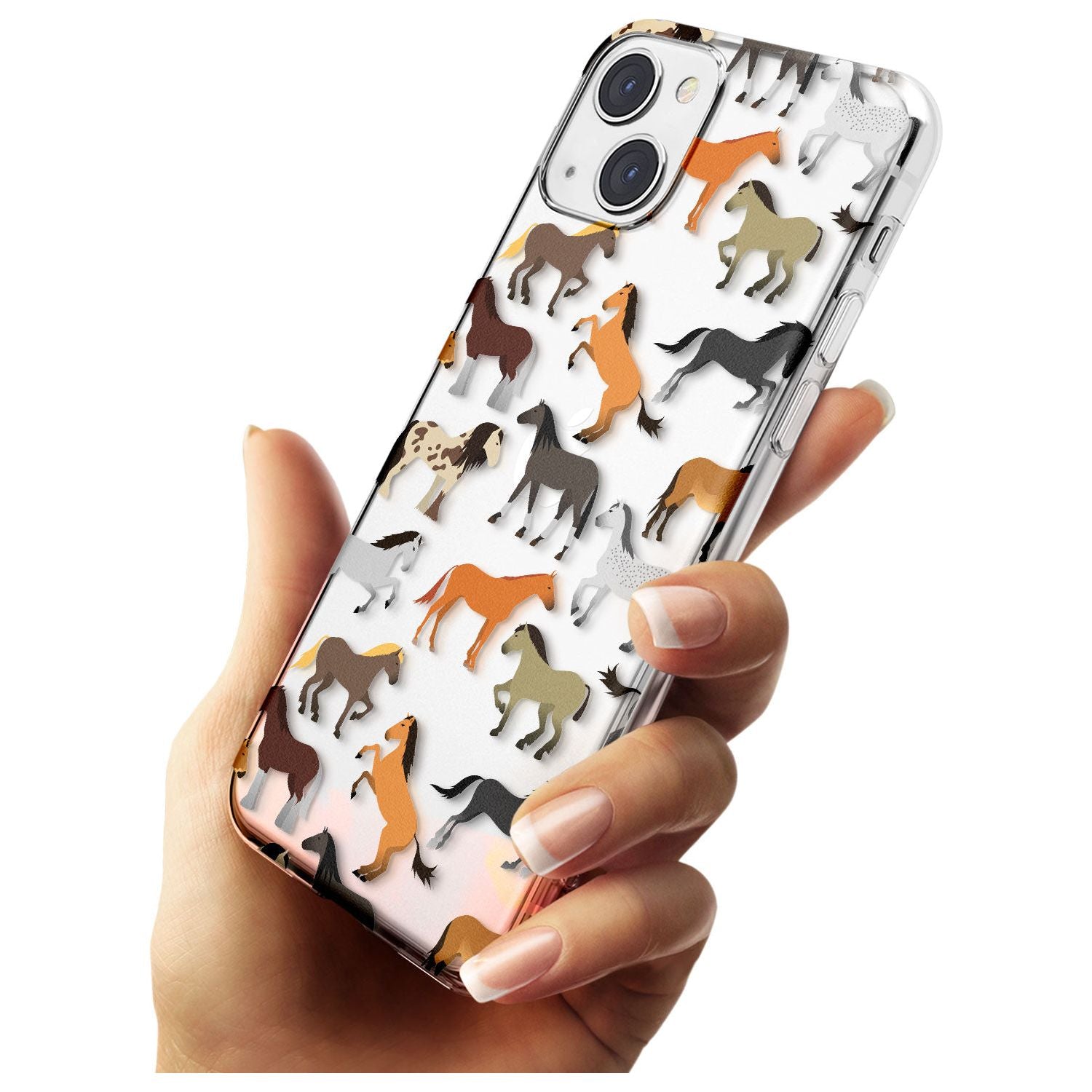 Horse Pattern Slim Phone Case for iPhone 13 & 13 Mini