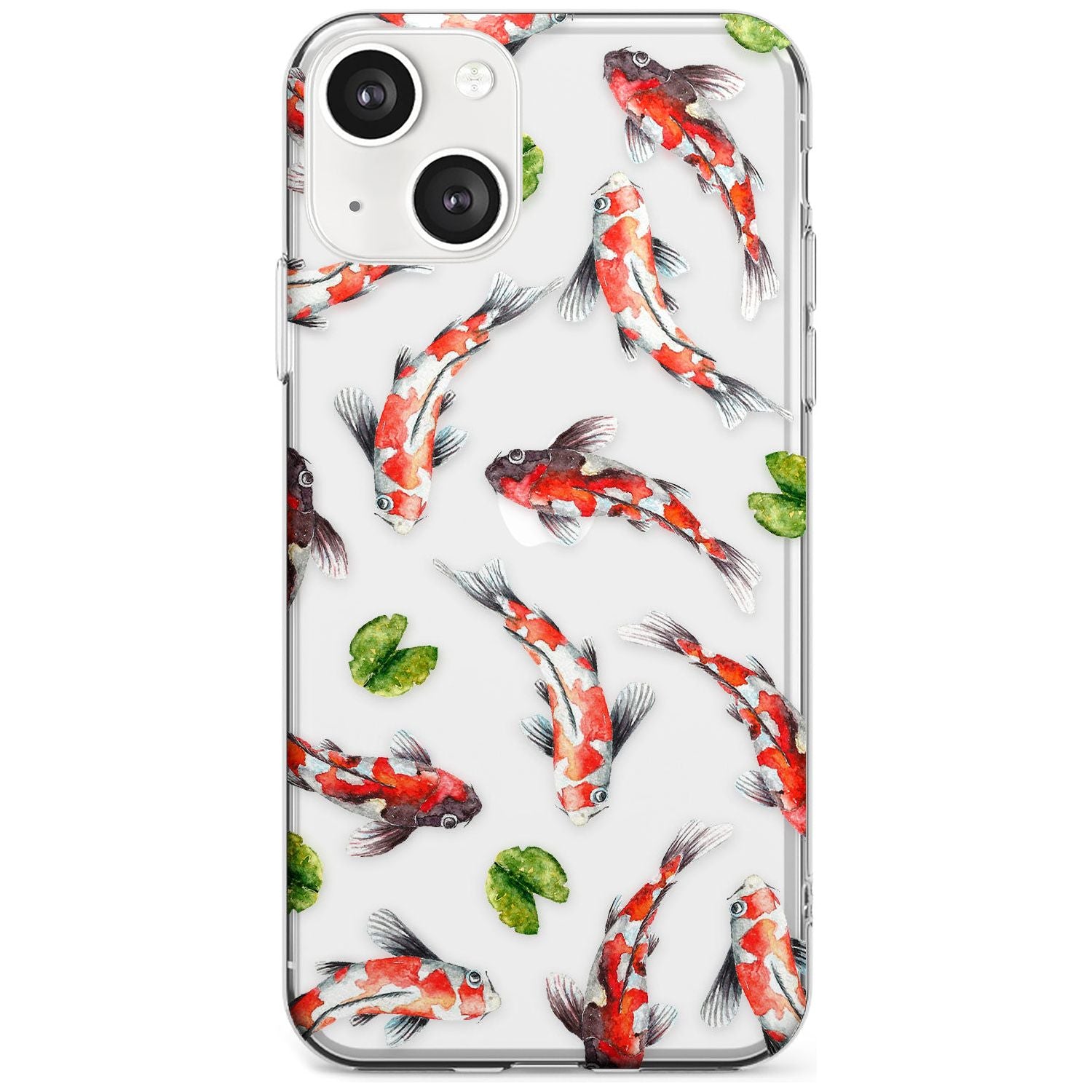 Koi Fish Japanese Watercolour Phone Case iPhone 13 / Clear Case,iPhone 13 Mini / Clear Case,iPhone 14 / Clear Case,iPhone 14 Plus / Clear Case Blanc Space