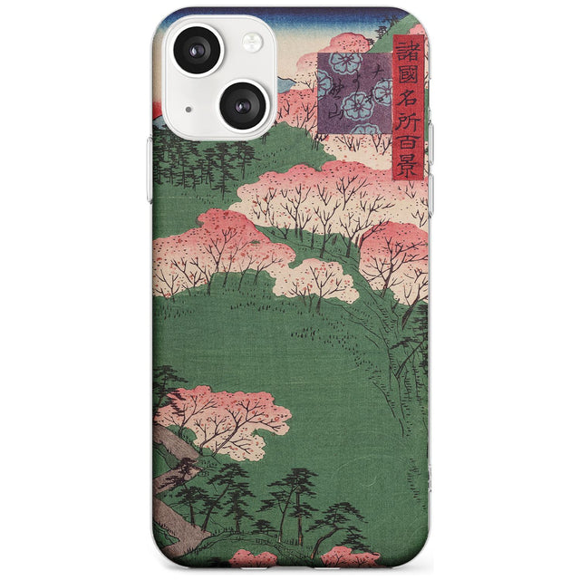 Japanese Illustration Cherry Blossom Forest Phone Case iPhone 13 Mini / Clear Case,iPhone 13 / Clear Case,iPhone 14 Plus / Clear Case,iPhone 14 / Clear Case Blanc Space