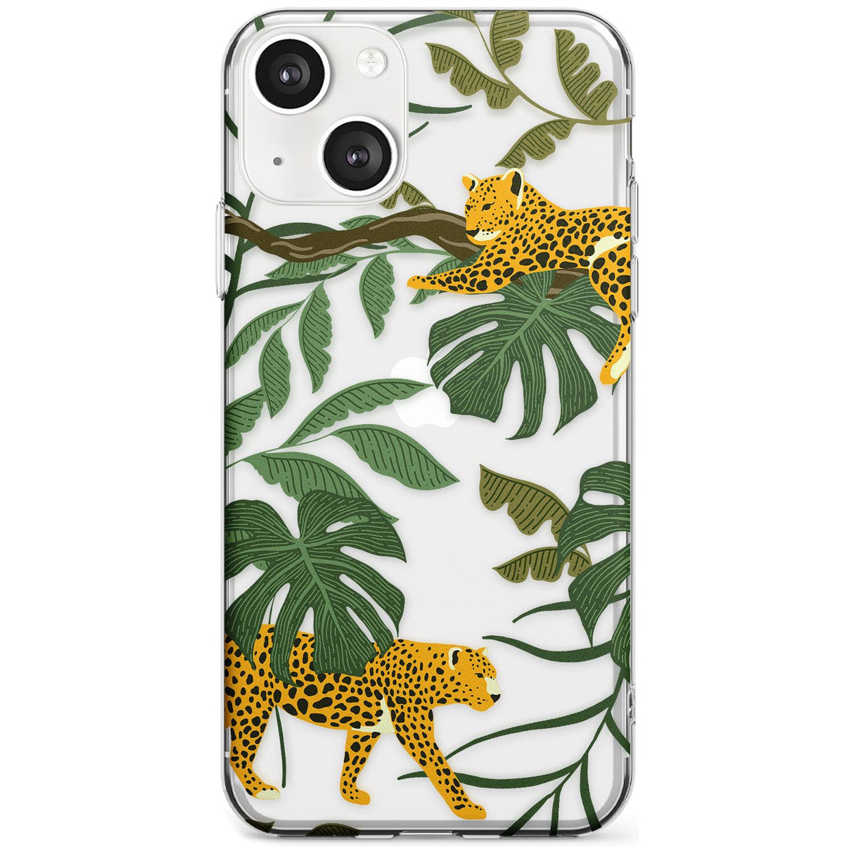 Two Jaguars & Foliage Jungle Cat Pattern