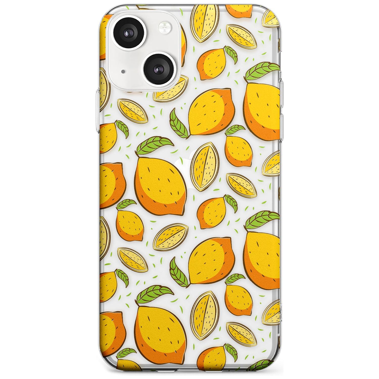 Lemon Pattern Slim Phone Case for iPhone 13 & 13 Mini