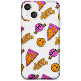 Psychedelic Love Pizza Pattern (Clear)