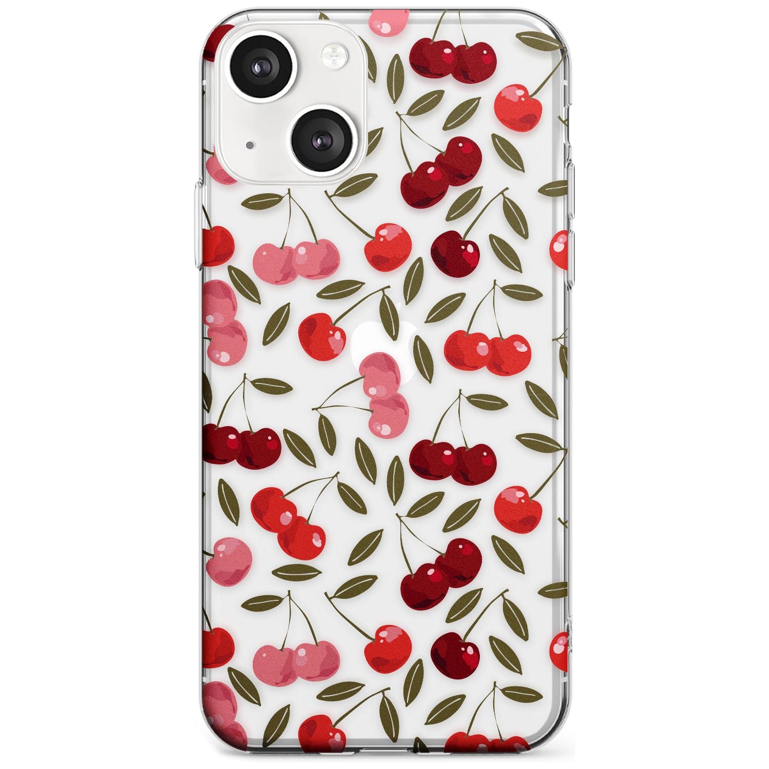 Cherry on top Phone Case iPhone 13 / Clear Case,iPhone 13 Mini / Clear Case,iPhone 14 / Clear Case,iPhone 14 Plus / Clear Case Blanc Space
