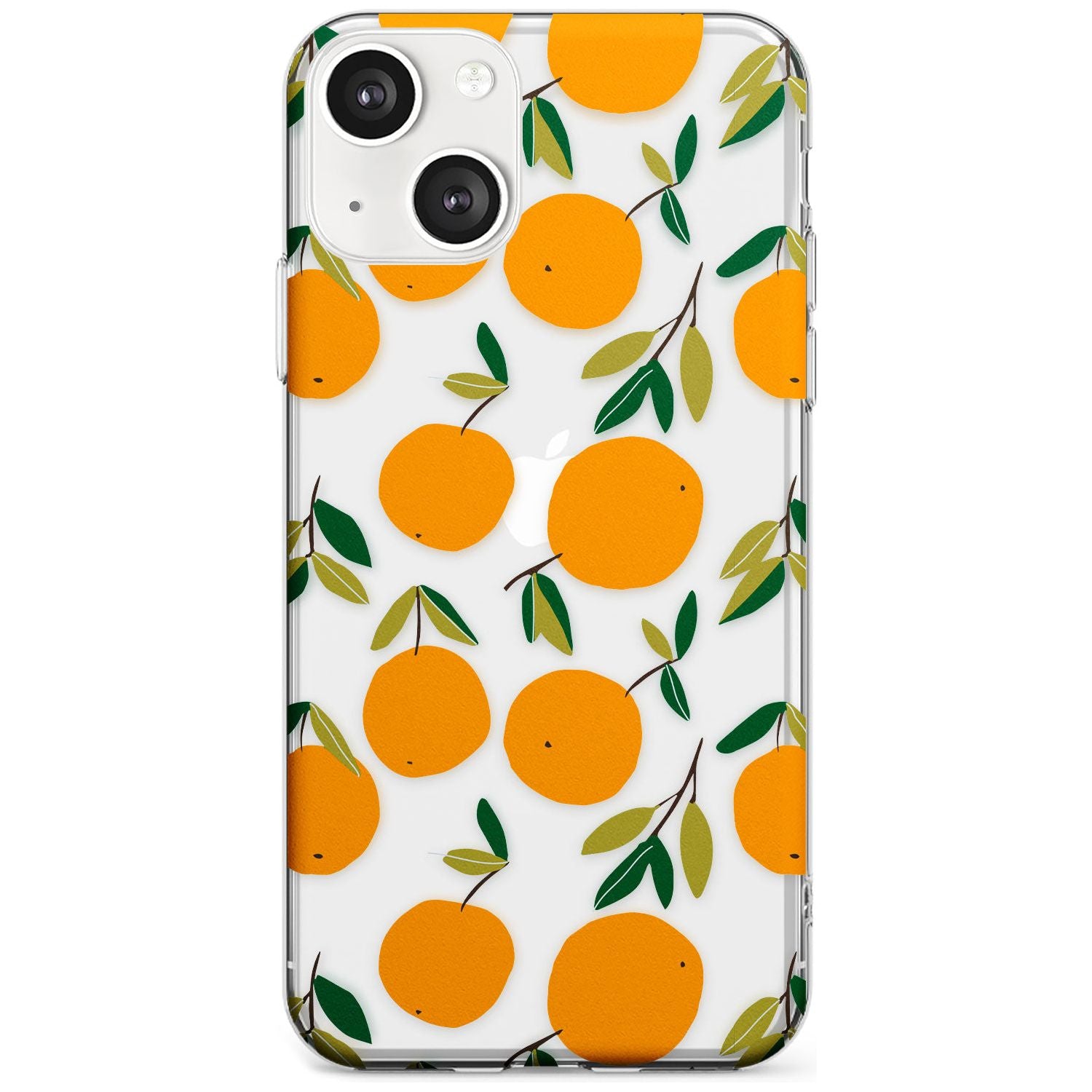 Oranges Pattern Phone Case iPhone 13 / Clear Case,iPhone 13 Mini / Clear Case,iPhone 14 / Clear Case,iPhone 14 Plus / Clear Case Blanc Space
