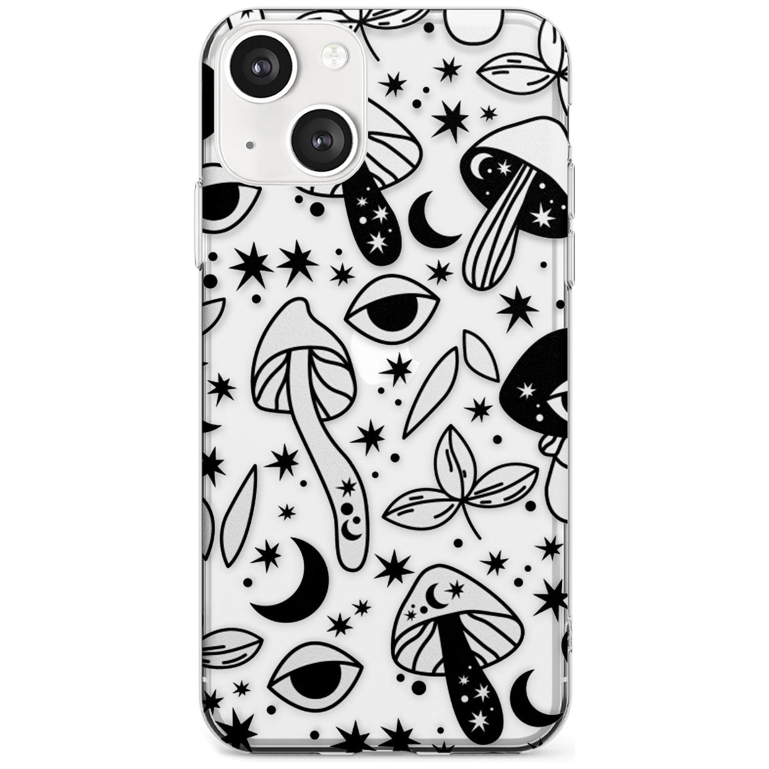 Psychedelic Mushrooms Pattern Slim Phone Case for iPhone 13 & 13 Mini