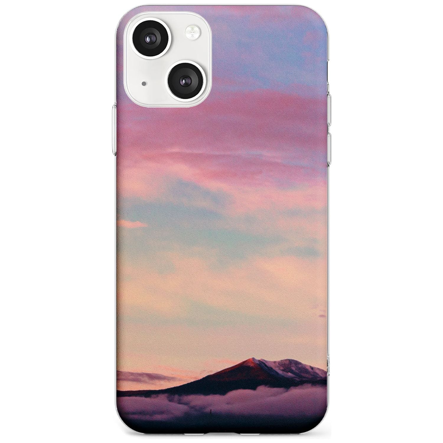 Cloudy Sunset Photograph Phone Case iPhone 13 / Clear Case,iPhone 13 Mini / Clear Case,iPhone 14 / Clear Case,iPhone 14 Plus / Clear Case Blanc Space