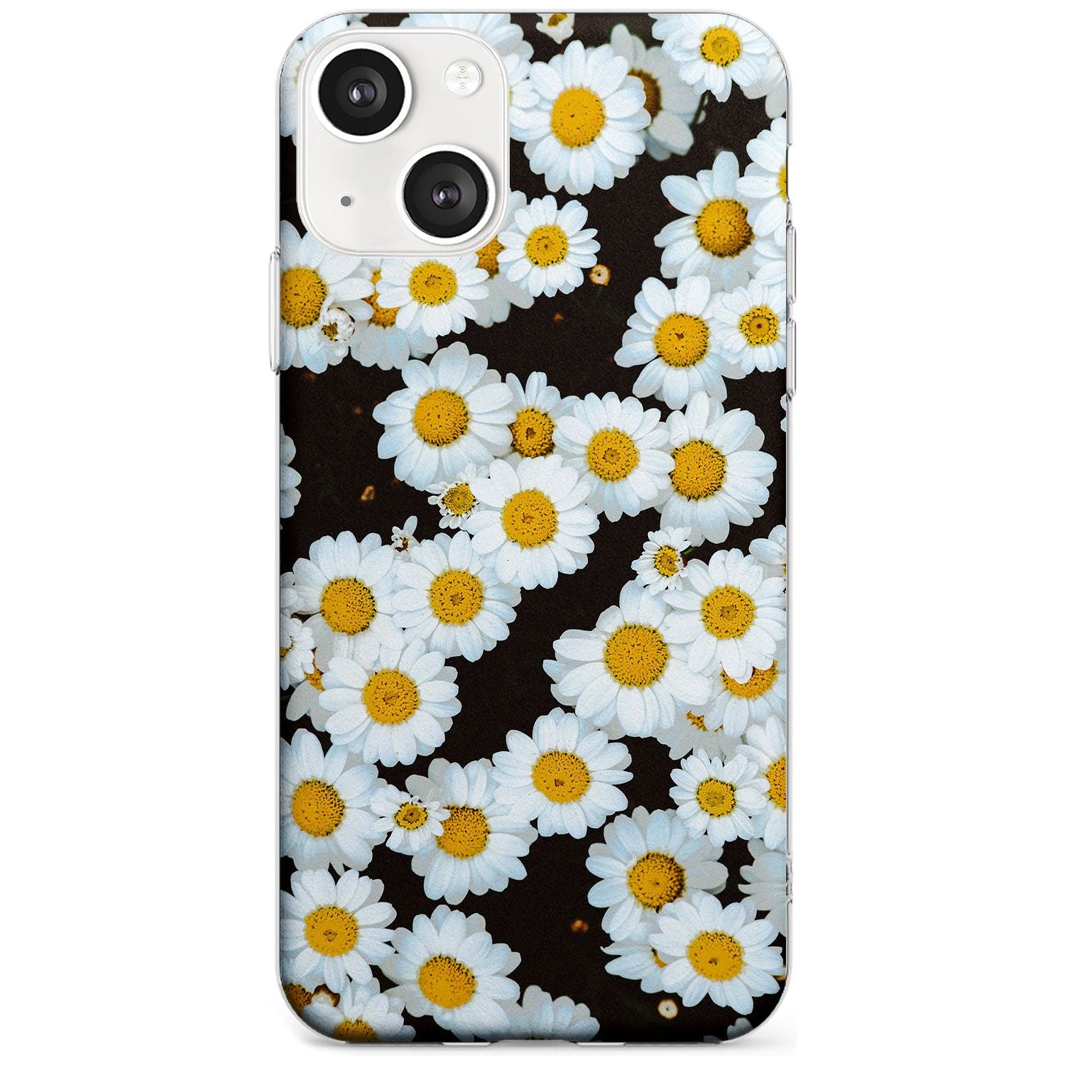 Daisies - Real Floral Photographs Phone Case iPhone 13 / Clear Case,iPhone 13 Mini / Clear Case,iPhone 14 / Clear Case,iPhone 14 Plus / Clear Case Blanc Space