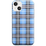 Blue Plaid Phone Case iPhone 13 / Clear Case,iPhone 13 Mini / Clear Case,iPhone 14 / Clear Case,iPhone 14 Plus / Clear Case Blanc Space