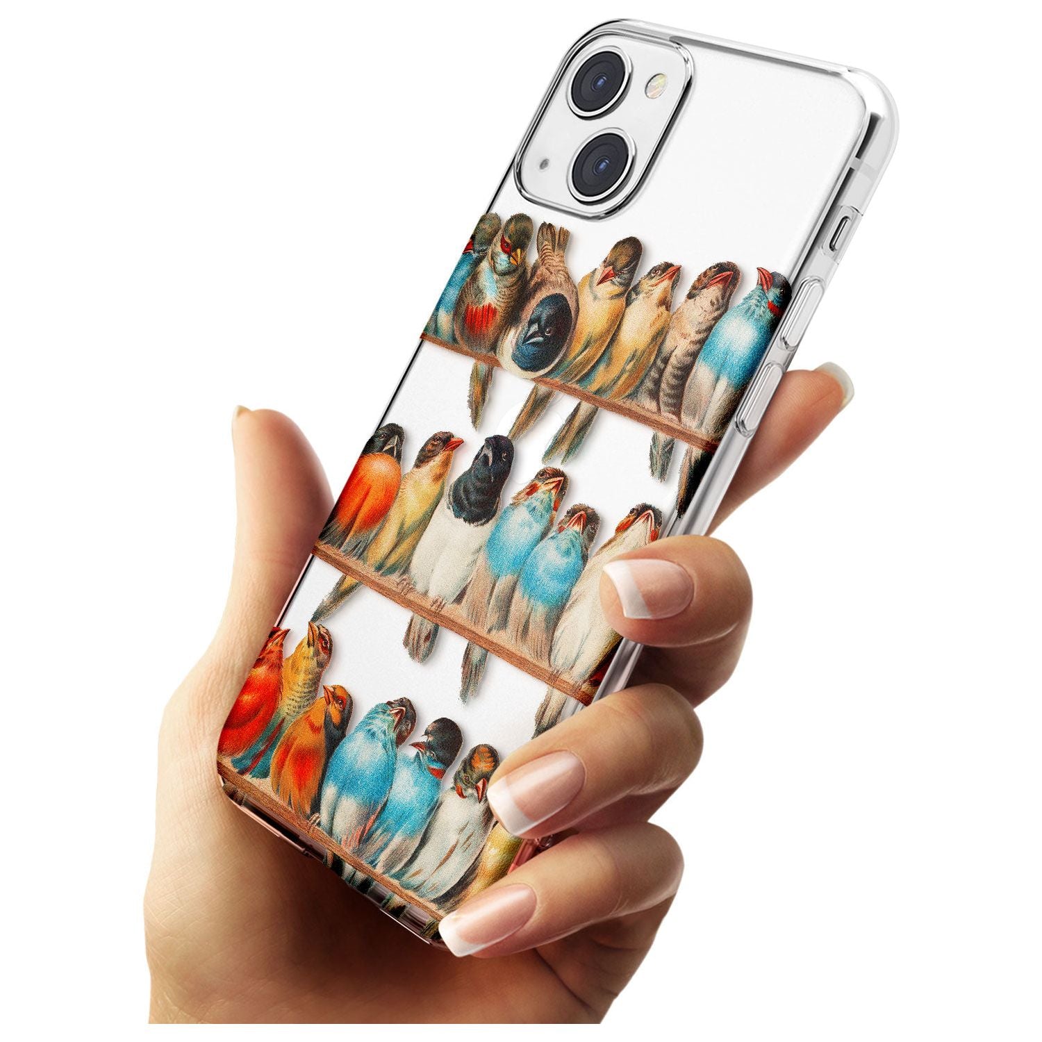 A Perch of Birds Slim Phone Case for iPhone 13 & 13 Mini