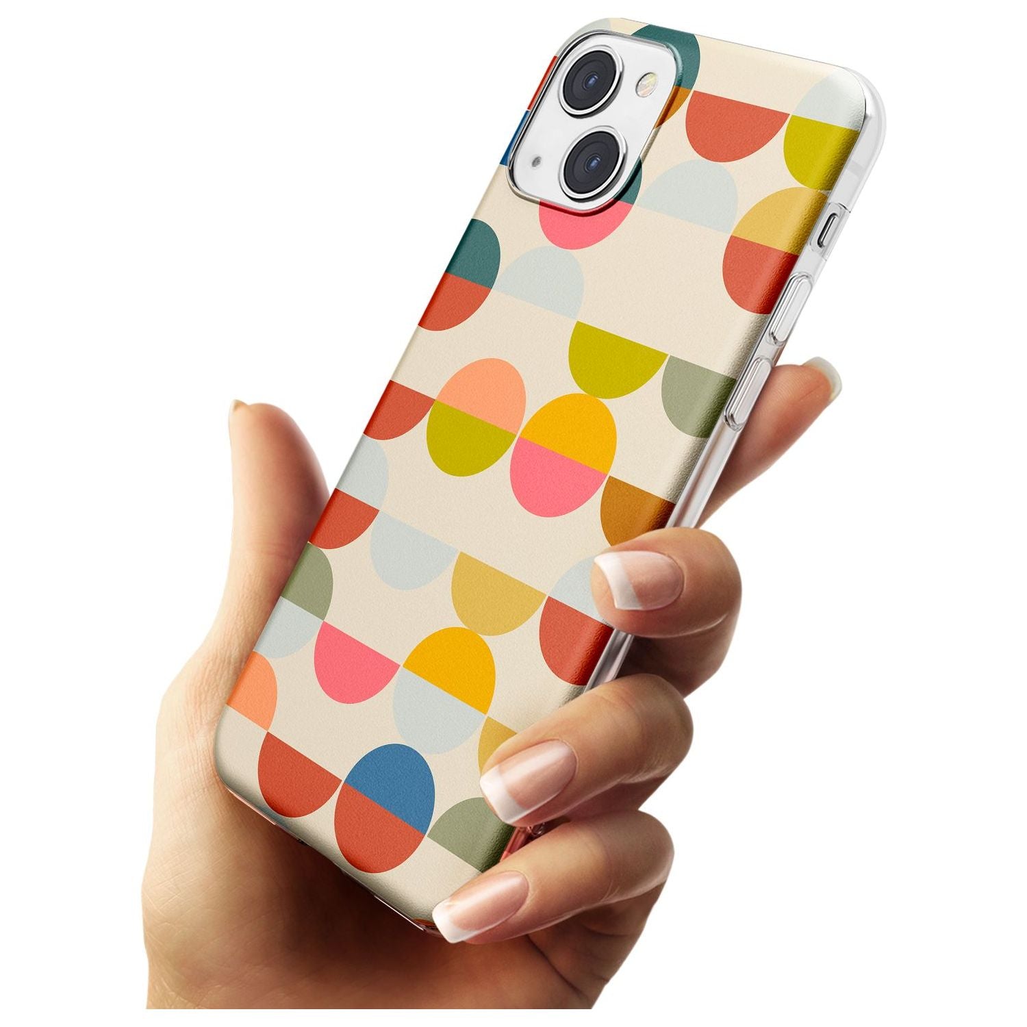 Abstract Retro Shapes: Colourful Circles