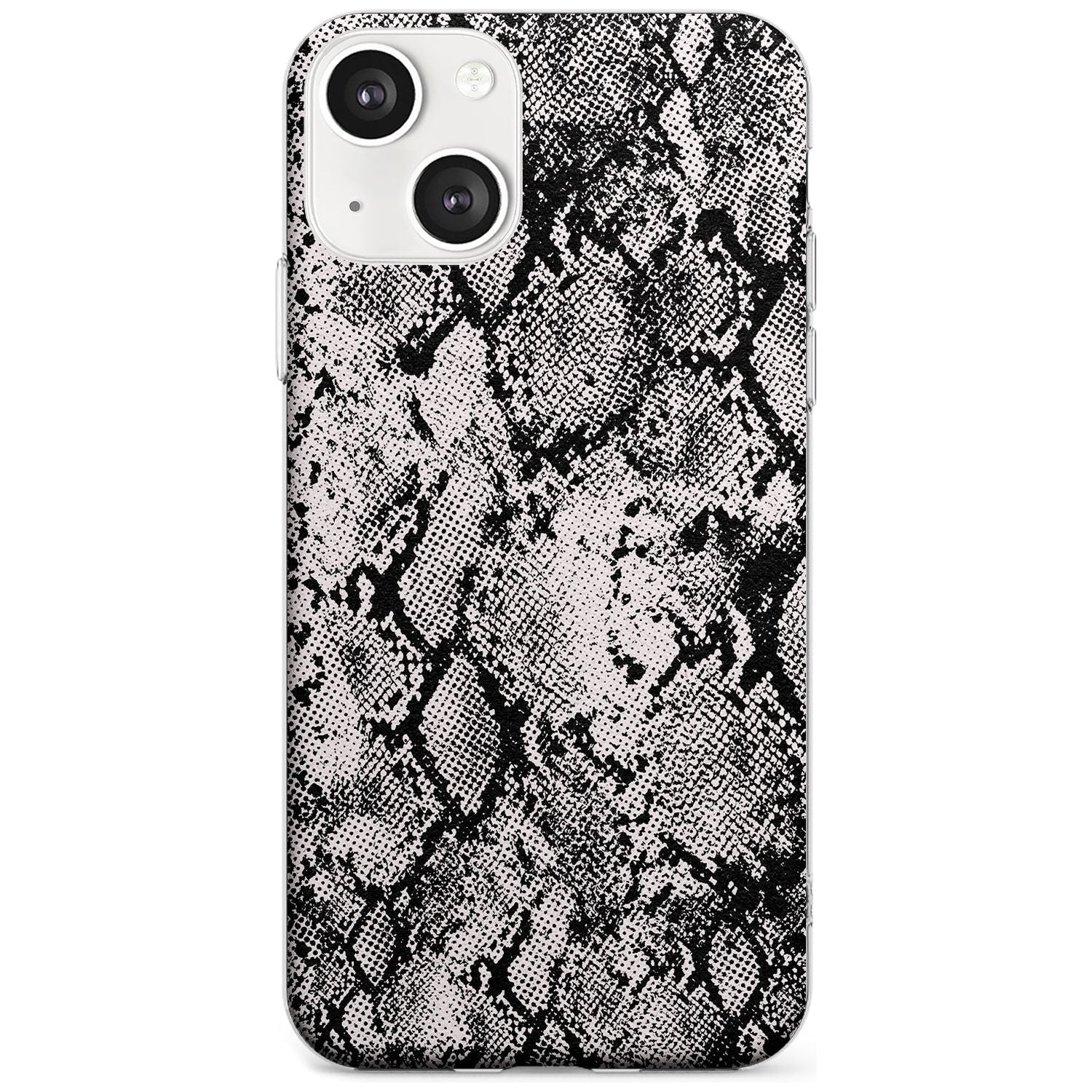 Pastel Snakeskin - Grey Phone Case iPhone 13 Mini / Clear Case,iPhone 13 / Clear Case,iPhone 14 Plus / Clear Case,iPhone 14 / Clear Case Blanc Space