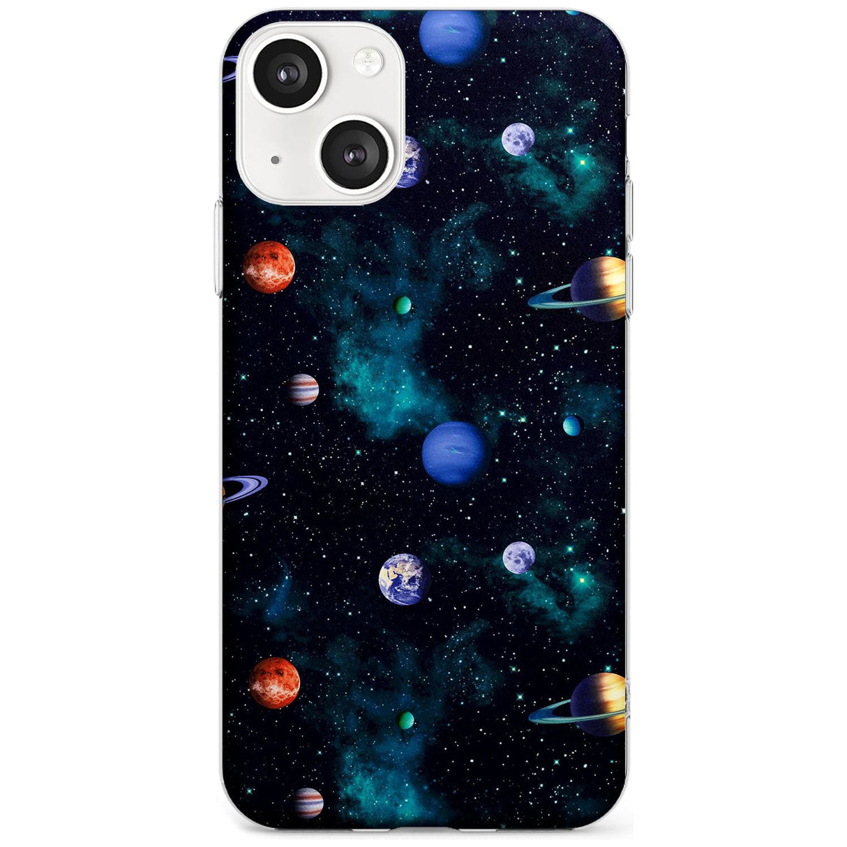 Deep Space Phone Case iPhone 13 Mini / Clear Case,iPhone 13 / Clear Case,iPhone 14 Plus / Clear Case,iPhone 14 / Clear Case Blanc Space