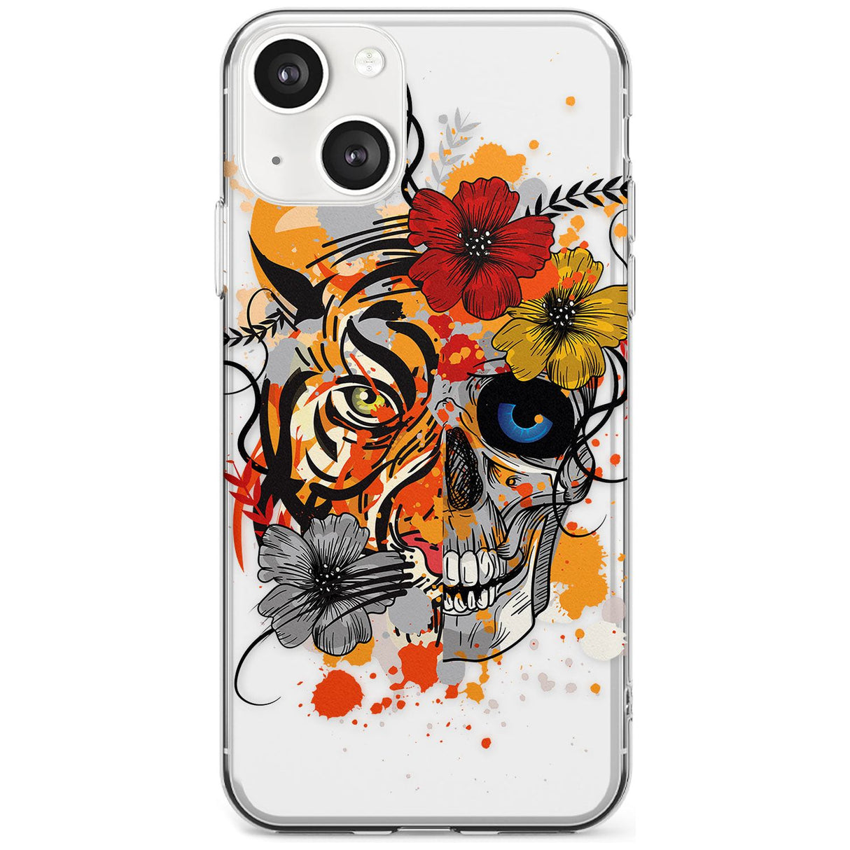 Sugar Skull Tiger Floral