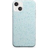 Light Blue Terrazzo Pattern Phone Case iPhone 13 Mini / Clear Case,iPhone 13 / Clear Case,iPhone 14 Plus / Clear Case,iPhone 14 / Clear Case Blanc Space