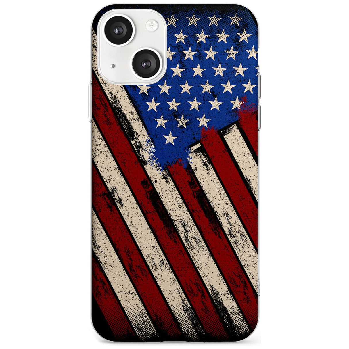 Distressed US Flag Slim Phone Case for iPhone 13 & 13 Mini